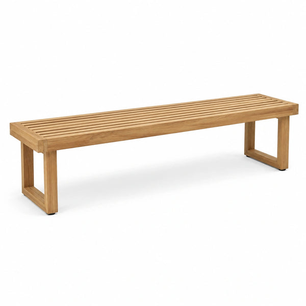 Teakholzbank rechteckig Braun 180x35x45 cm