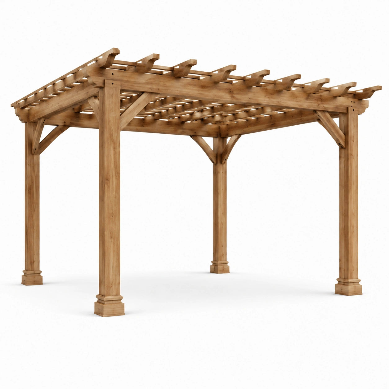 Holzpergola Rechteckig Kiefer 300x400x250 cm