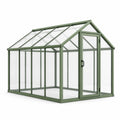 Gewächshaus Aluminium Sicherheitsglas Grün 250x190x195 cm